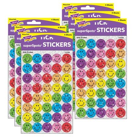 Trend Enterprises Silly Smiles superSpots Stickers-Sparkle, PK960 T46305